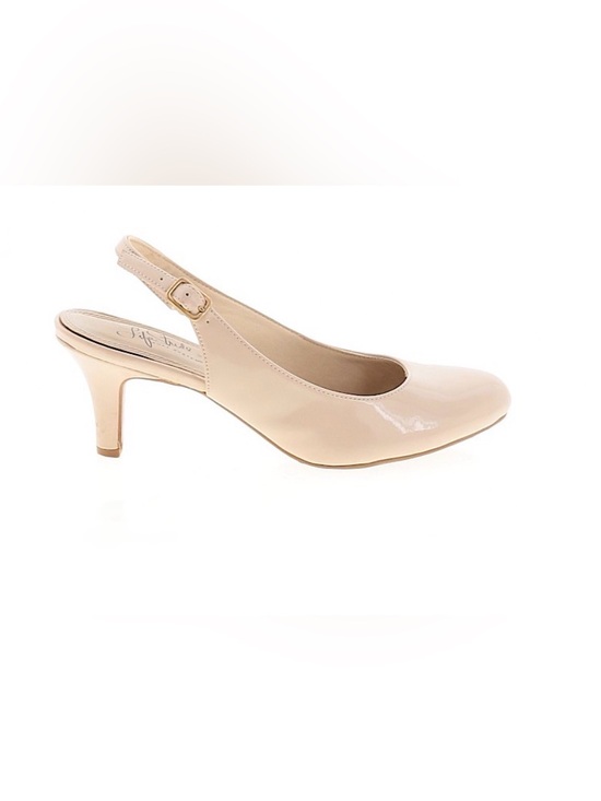 Life Stride Shoes - LIFE STRIDE Nude Patent Slingback Pump - Women